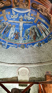 Affresco di Gesù nella chiesa di Tokali nel museo all'aperto di Göreme