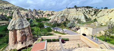 Vista dal tetto dell'Aziz Nikolas Manastırı a Mustafapaşa