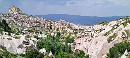 Vista sulla città di Uçhisar 