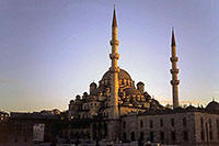 Turchia - Istanbul - Moschea Blu al tramonto