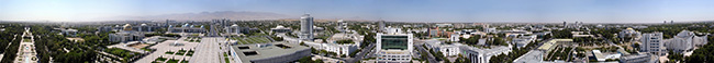Asghabat - Panorama dall'Arco della Costituzione