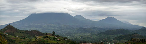 I vulcani Muhabura, Gahinga e Sabyinyo