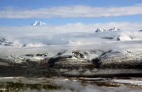 L'Alaska range col Denali dall'aereo
