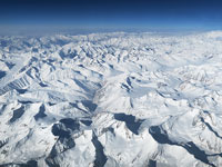 Le montagne dello Zanskar dall'alto