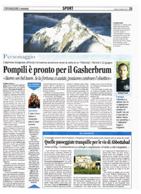 Gasherbrum I - 2011 - L'informazione del 23/05/2011 pag. 23
