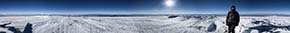 Panorama a 360° dalla vetta del Sayama a 6542 m, la più alta vetta della Bolivia