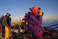 Giuseppe Pompili in vetta al Kilimanjaro