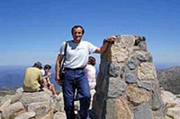 Giuseppe Pompili in vetta al Monte Kosciuszko, Australia
