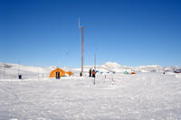 Antenna radio alla base di Patriot Hills