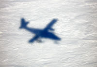 Il Twin Otter in fase d'atterraggio