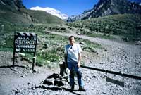 L'ingresso del Parque Nacional dell'Aconcagua