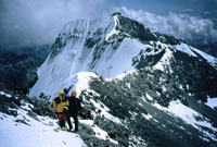 Sandra giunge in cima