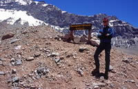 Arrivo a Plaza Argentina, 4200 m