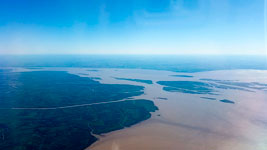 Confluenza tra il Paranà e il Rio de la Plata