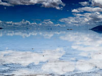 Il cielo sul salar di Salinas Grandes