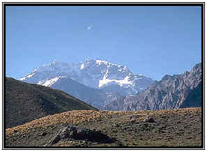 La parete sud dell'Aconcagua