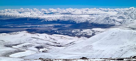 Ande innevate dal campo due del Monte Pissis