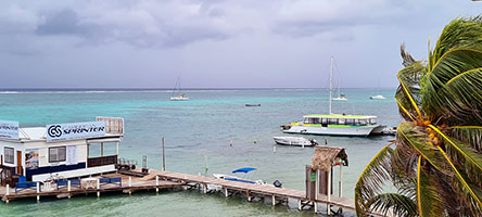La spiaggia di San Pedro ad Ambergris Caye