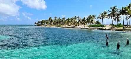 Approdo all'Half Moon Caye