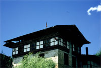 Casa sulla strada da Trongsa a Bhumthang