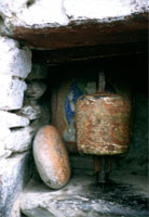 Ruota di preghiera a Tamshing Goemba