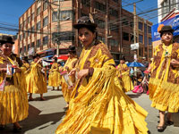 Sfilata per la festa Virgen del Carmen a El Alto