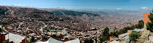 Panoramica di La Paz da El Alto