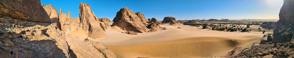 Panorama del tassili di Kourodi nel Bourkou