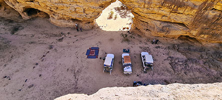Picnic in località Terkei sito delle pitture rupestri,16°44'14'' N; 21°37'31'' E 