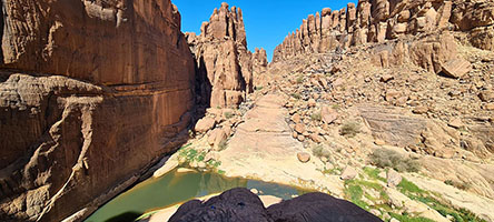 La guelta d'Archei dall'alto