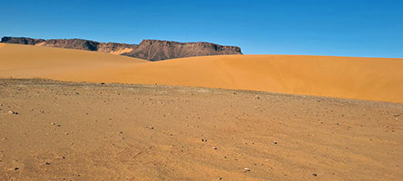 Il deserto poco prima dell'oasi di Demi