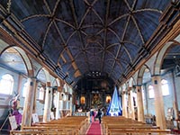 Interno della chiesa di Santa Maria di Loreto ad Achao