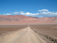 Strada B55 per il passo Socompa
