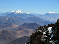 Panorama sulle Ande a nord