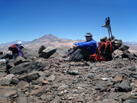 Giuseppe in cima al cerro Pastillitos
