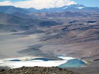 La laguna Santa Rosa dall'alto
