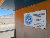 Targa del soccorso andino al rif. Lucero