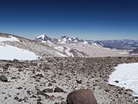 Il pianoro della caldera sommitale