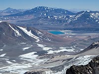 La laguna verde dalla vetta