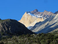 Il monte Almirante Nieto al tramonto