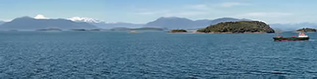 Panorama del canale Moraleda