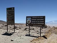 Cartello al passo Maricunga, 4120 m