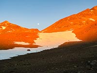 Panorama sulla sella al tramonto