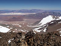 La laguna Maricunga dal Tres Cruces Sud, 6749 m