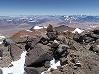 Ometto in vetta al Nevado de Tres Cruces Centrale, 6629 m