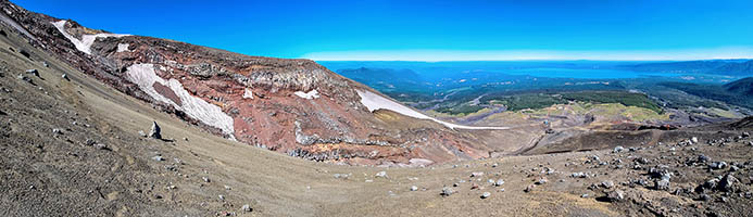 Vallone ovest del vulcano Villarica