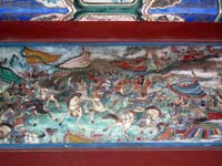 Dettaglio affresco al Palazzo d'Estate