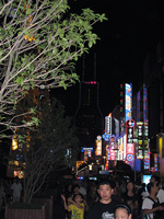 La via pedonale di Nanjing by night 1 