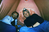 In tenda sul Gurla