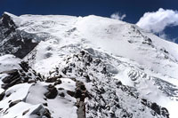 La cima del Gurla da 6500 m